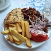 Gyros portion (tál)